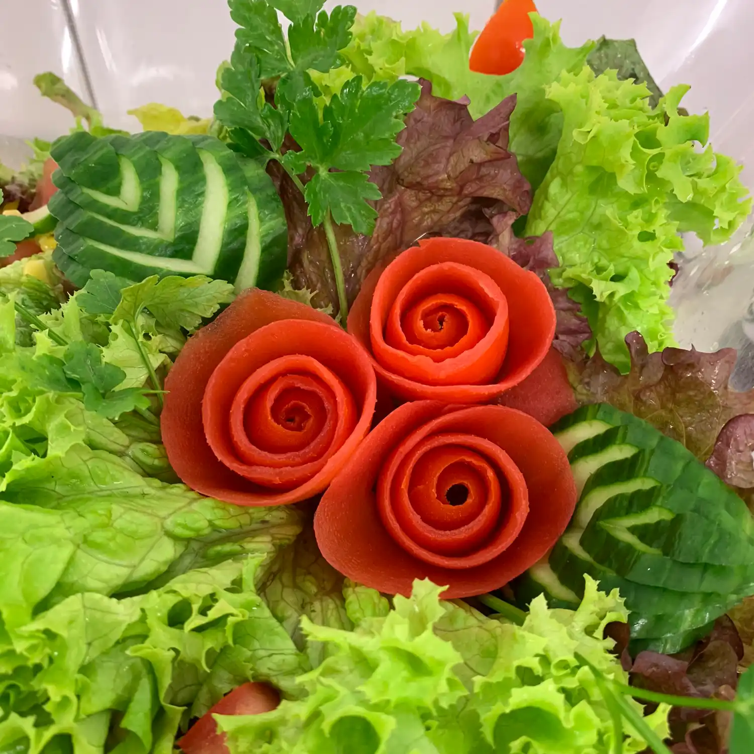Catering Teller mit Deko